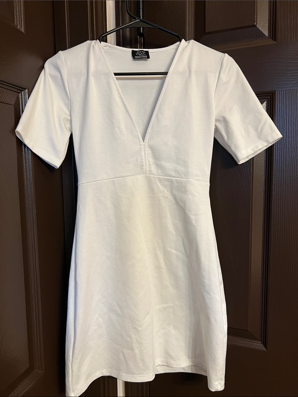 Zara White Stretch Mini Dress